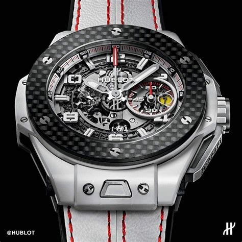 Hublot Big Bang Ferrari White Ceramic Carbon Limited to 500.